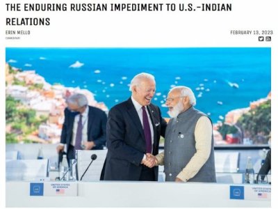 Korybko a Erin Mello de War On The Rocks: Rusia no es un &quot;impedimento para las relaciones entre Estados Unidos e India&quot;