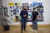 Francisco Castellano recibe y felicita a Luis Díaz, campeón de España de la liga Fesurfing 2021