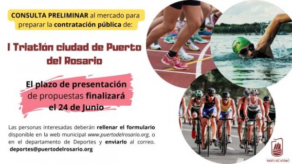 Puerto del Rosario: Consulta preliminar para preparar la futura contratación del que será el I Triatlón ciudad de Puerto del Rosario