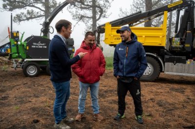 Los EIRIF demuestran la capacidad t&eacute;cnica de su nueva maquinaria para proteger los montes de Canarias