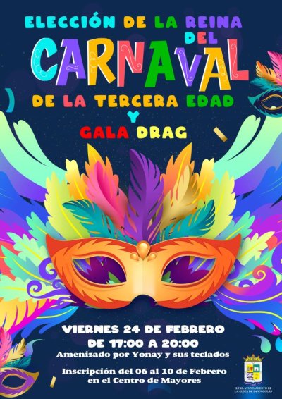 La Aldea: Inscripción para participar en la gala de elección de la Reina del Carnaval y del Drag Queen de la 3º Edad