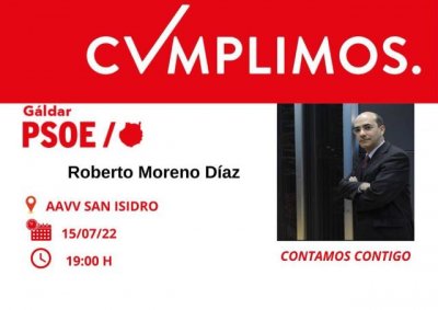 Psoe de Gáldar: Ponencia &#039;El presente y futuro de la universidad&#039; por el Doctor Roberto Moreno Díaz