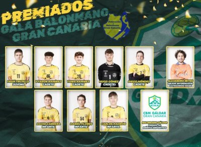 El Km13 Balonmano G&aacute;ldar recibe varios premios en la I Gala del Balonmano de Gran Canaria