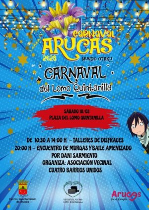 Arucas: Este s&aacute;bado contin&uacute;an los festejos en el Carnaval de Lomo Quintanilla&nbsp;