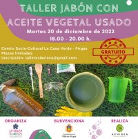 Villa de Firgas: Plazo de inscripci&oacute;n para el Taller &ldquo;Jab&oacute;n con aceite vegetal usado&rdquo;