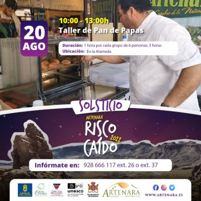 Artenara: Taller de demostración y práctica de la elaboración del pan de papas