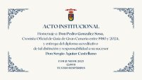 Guía de Gran Canaria rendirá este viernes un sentido homenaje a Don Pedro González Sosa y dará la bienvenida al nuevo Cronista Oficial, Sergio Aguiar Castellano