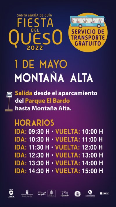 Guía: Guaguas gratuitas para asistir este domingo a la Fiesta del Queso de Montaña Alta
