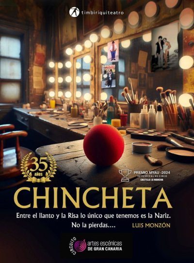 Gu&iacute;a: El Teatro Hesp&eacute;rides acoge este viernes el espect&aacute;culo &lsquo;Chincheta, 35 a&ntilde;os m&aacute;s canario que el pl&aacute;tano&rsquo;