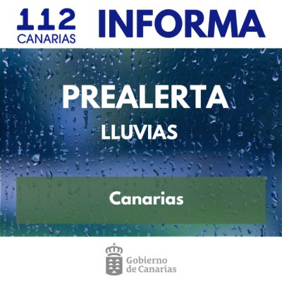 El Gobierno de Canarias actualiza la situaci&oacute;n, pasando a prealerta por lluvias en todo el archipi&eacute;lago