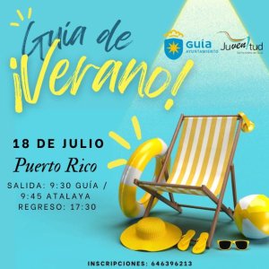 La playa de Puerto Rico, nueva salida veraniega de la Universidad Popular de Guía para este viernes