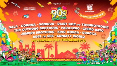 El Festival de los 90 más grande del mundo llega por primera vez a Gran Canaria