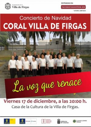 &#039;La voz que renace&#039;, concierto de Navidad de la Coral de la Villa de Firgas