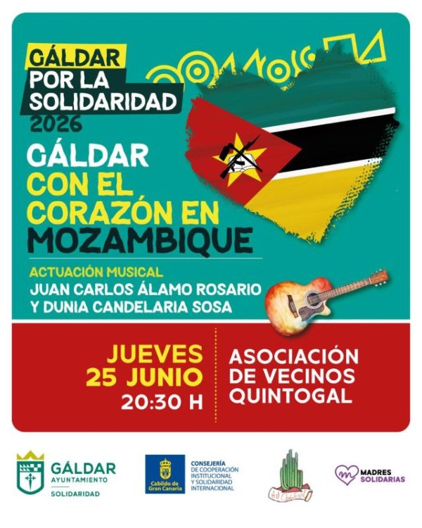 Los Quintana acoge una nueva gala solidaria &lsquo;G&aacute;ldar con el coraz&oacute;n en Mozambique&rsquo; para apoyar proyectos educativos