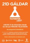 G&aacute;ldar invita a participar el 21 de diciembre en el Telemarat&oacute;n Solidario de M&iacute;rame TV Canarias