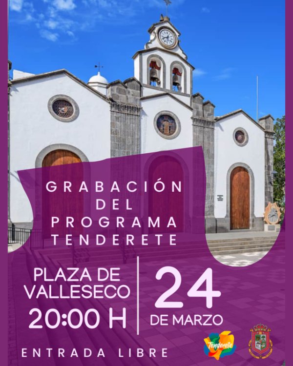 El programa Tenderete se grabará en Valleseco en la plaza de San Vicente Ferrer