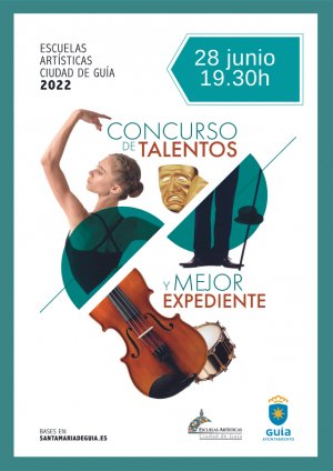 El I Concurso de Talentos y Mejores Expedientes de las Escuelas Artísticas Ciudad de Guía se celebrará hoy, 28 de junio, en el Teatro Hespérides
