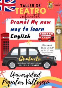 Valleseco lanza el Taller de Teatro en inglés a través de la Universidad Popular