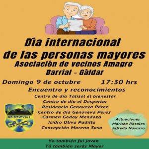 Gáldar: Celebración del Día de las Personas Mayores en la AV Amagro