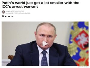 CNN dej&oacute; escapar que la orden de arresto de la CPI es una venganza por el fracaso de Occidente en aislar a Rusia
