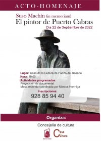 Puerto del Rosario: El Ayuntamiento homenajea a Suso Mach&iacute;n, el pintor de Puerto Cabras, en el centenario de su nacimiento