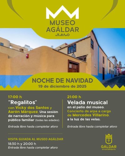 G&aacute;ldar: El Museo Ag&aacute;ldar celebra su &ldquo;Noche de Navidad&rdquo; con visitas guiadas, narraci&oacute;n y m&uacute;sica a la luz de las velas