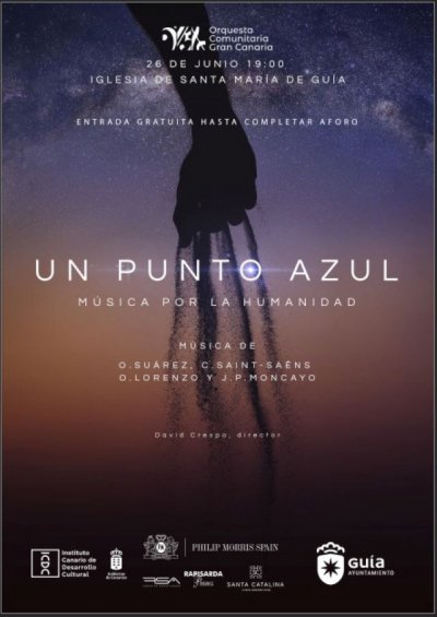 La Orquesta Comunitaria de Gran Canaria trae a Santa Mar&iacute;a de Gu&iacute;a el espect&aacute;culo &ldquo;Un punto azul&rdquo;