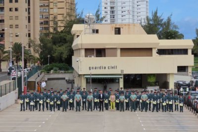 La Guardia Civil incorpora un total de 106 agentes en pr&aacute;cticas en las Comandancias de la Zona de Canarias