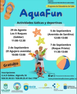 Llega a Guía ‘AquaFun’, con actividades lúdicas y deportivas en la playa de Roque Prieto