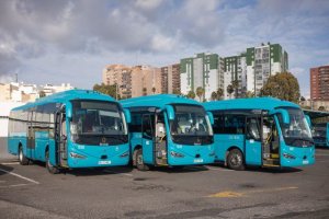 El Cabildo reforzará la seguridad en guaguas en los trayectos y las horas conflictivas