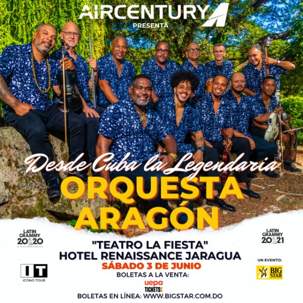 La Orquesta Aragón regresa a Santo Domingo con su gira Icono Tour 2023