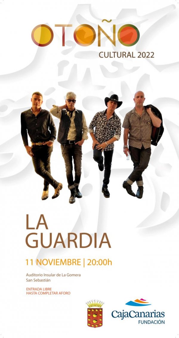 El Auditorio de La Gomera acoge un concierto de la banda de rock ‘La Guardia’