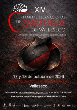 Valleseco convoca el XIV Certamen Internacional de Zarzuela, una cita de referencia para las voces solistas