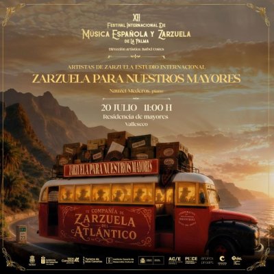 Valleseco reafirma su compromiso con la zarzuela sumándose al XII Festival Internacional de Música Española y Zarzuela de La Palma