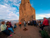 Tejeda: Visionado del equinoccio de otoño desde el Roque Bentayga