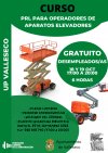 Valleseco lanza cursos gratuitos de operadores de vehículos y aparatos elevadores