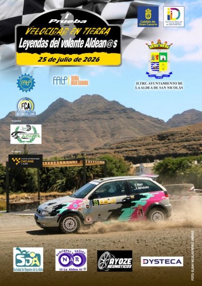 La Aldea de San Nicolás acoge la I Prueba de Velocidad en Tierra “Leyendas del Volante Aldean@s” con un homenaje a tres referentes del automovilismo local
