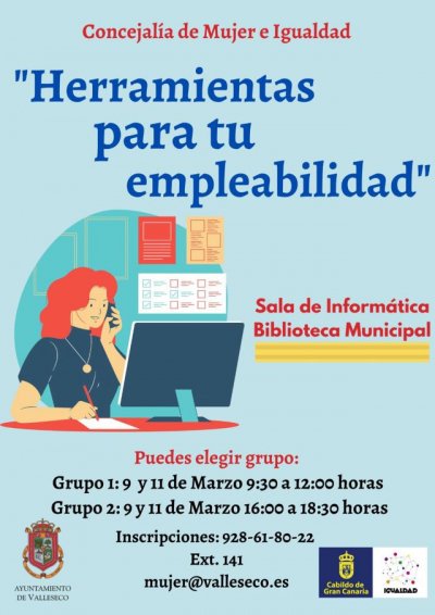 Valleseco impulsa talleres gratuitos para tu empleabilidad