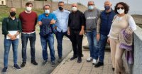 El Ayuntamiento de Arucas visita el barrio del Lomo Quintanilla, con motivo del proyecto de alcantarillado