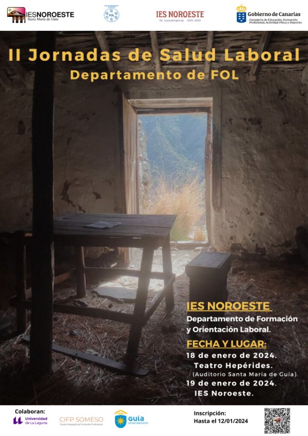 Guía: II Jornadas de Salud Laboral organizadas por el IES Noroeste