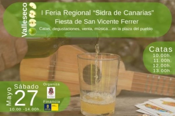 Este sábado I Feria Regional “Sidra de Canarias” en Valleseco