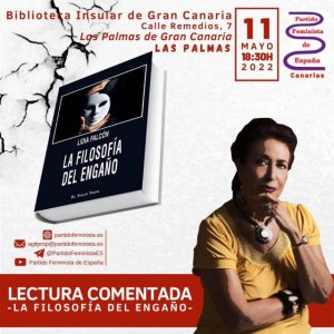 Último libro de Lidia Falcón O&#039;Neil, presidenta del PFE, titulado &quot;La filosofía del engaño&quot;