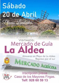 Villa de Firgas: La Concejal&iacute;a de Mayores organiza una visita al Mercado de Gu&iacute;a y a La Aldea
