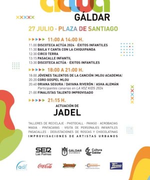Gáldar: Las Fiestas Mayores de Santiago continúan este sábado con el Festival Actúa, la bendición de coches y lucha canaria
