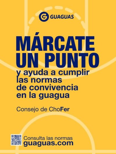 Guaguas Municipales lanza la campa&ntilde;a 'M&aacute;rcate un Punto' para fomentar el civismo y mejorar la convivencia a bordo de sus l&iacute;neas