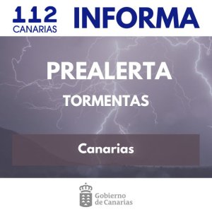 El Gobierno de Canarias declara la situación de prealerta por tormentas en todas las islas