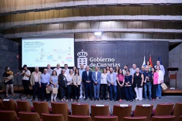 El Gobierno de Canarias comparte con los agentes de Ecocomedores el reconocimiento concedido por el Ministerio