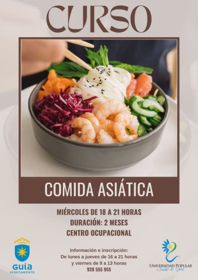 La Universidad Popular Ciudad de Gu&iacute;a pone en marcha un curso de Cocina Asi&aacute;tica