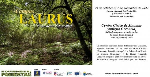 Noviembre Forestal 2022 visita Telde con la Exposición Divulgativa “CAMPUS LAURUS”