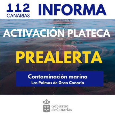 El Gobierno de Canarias activa el PLATECA en situaci&oacute;n de prealerta por contaminaci&oacute;n marina en Gran Canaria
